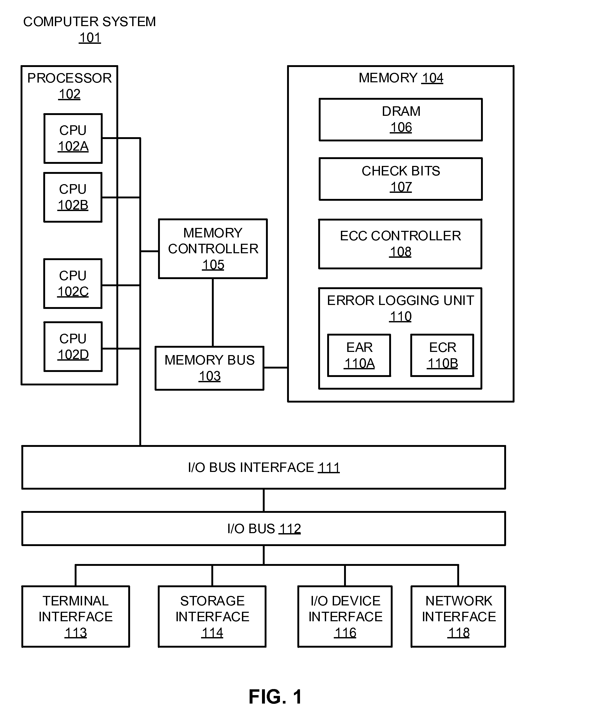 Error monitoring of a memory device containing embedded error correction