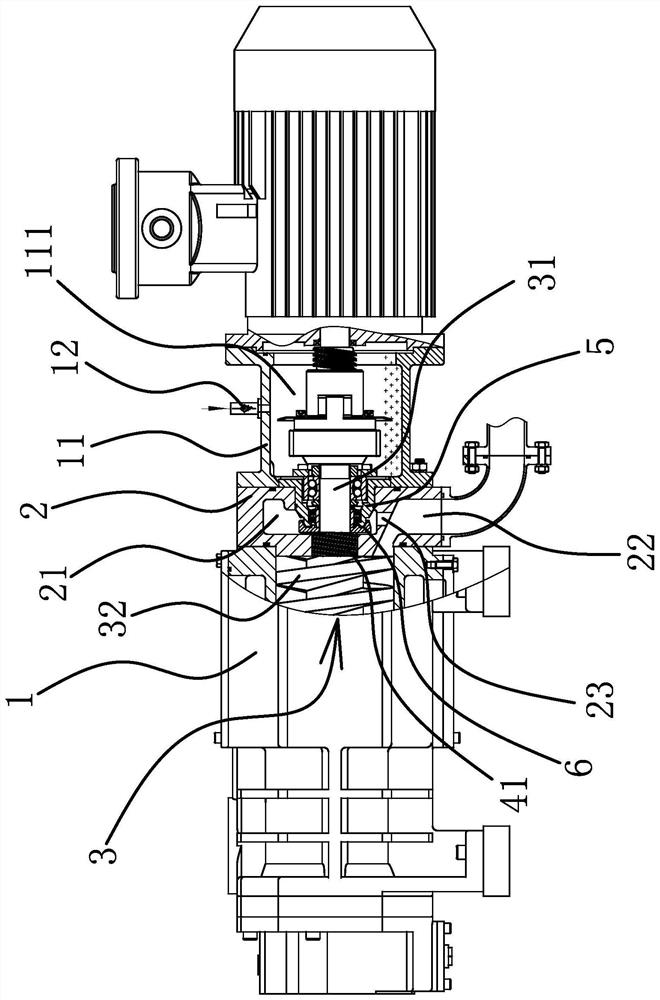 Comprehensive sealing structure of screw pump
