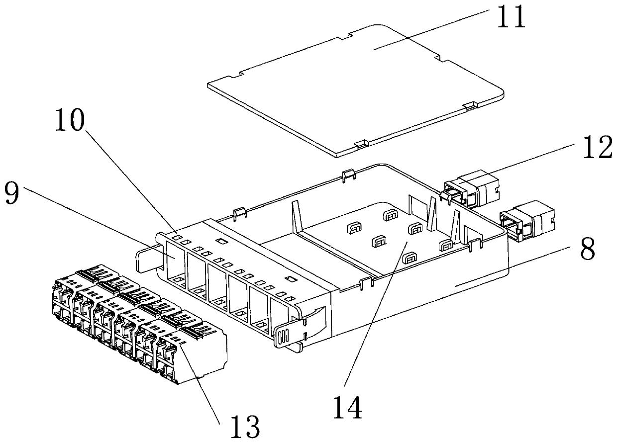 MPO optical fiber pre-terminated module box