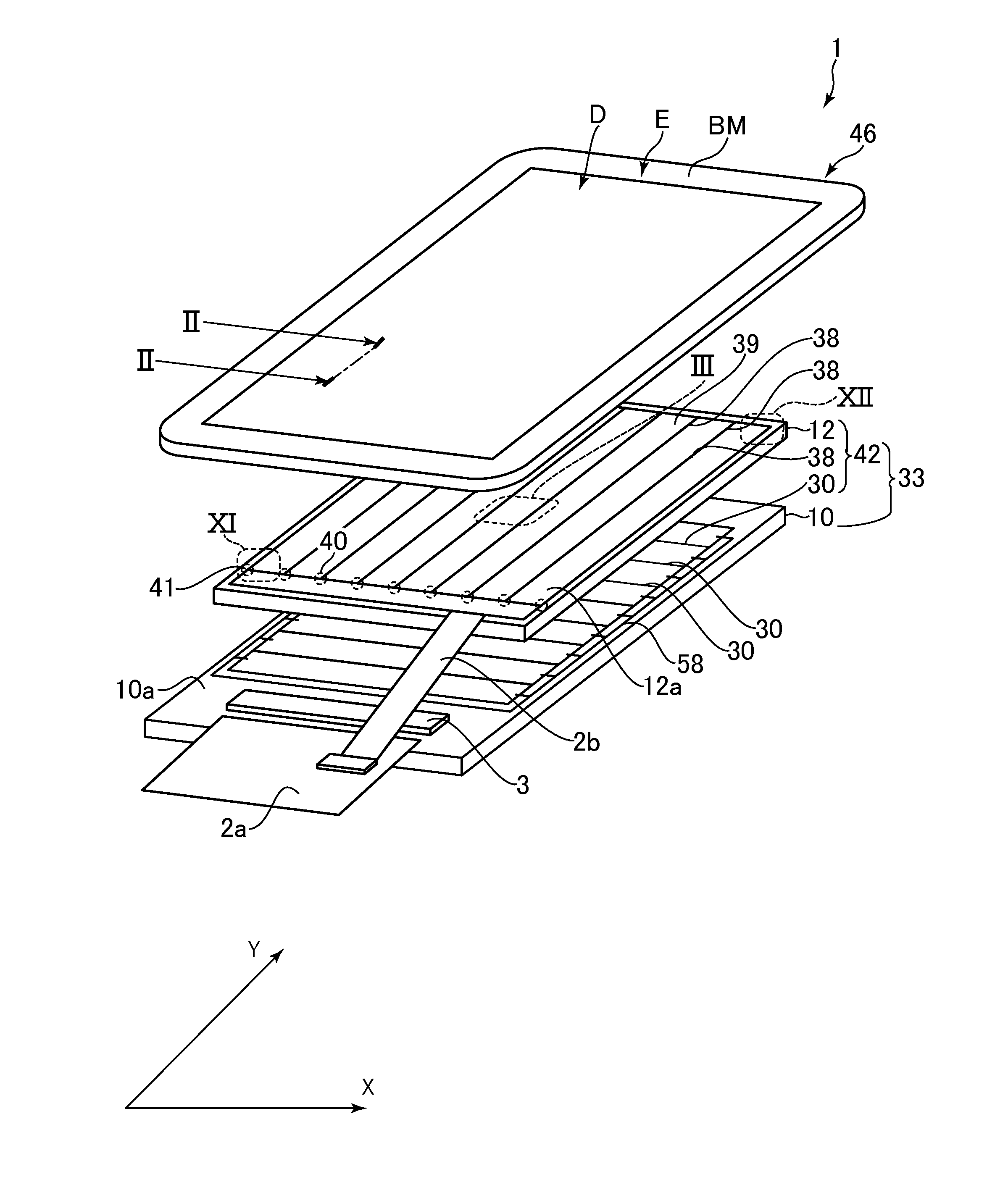 Touch panel and liquid crystal display device having the touch panel