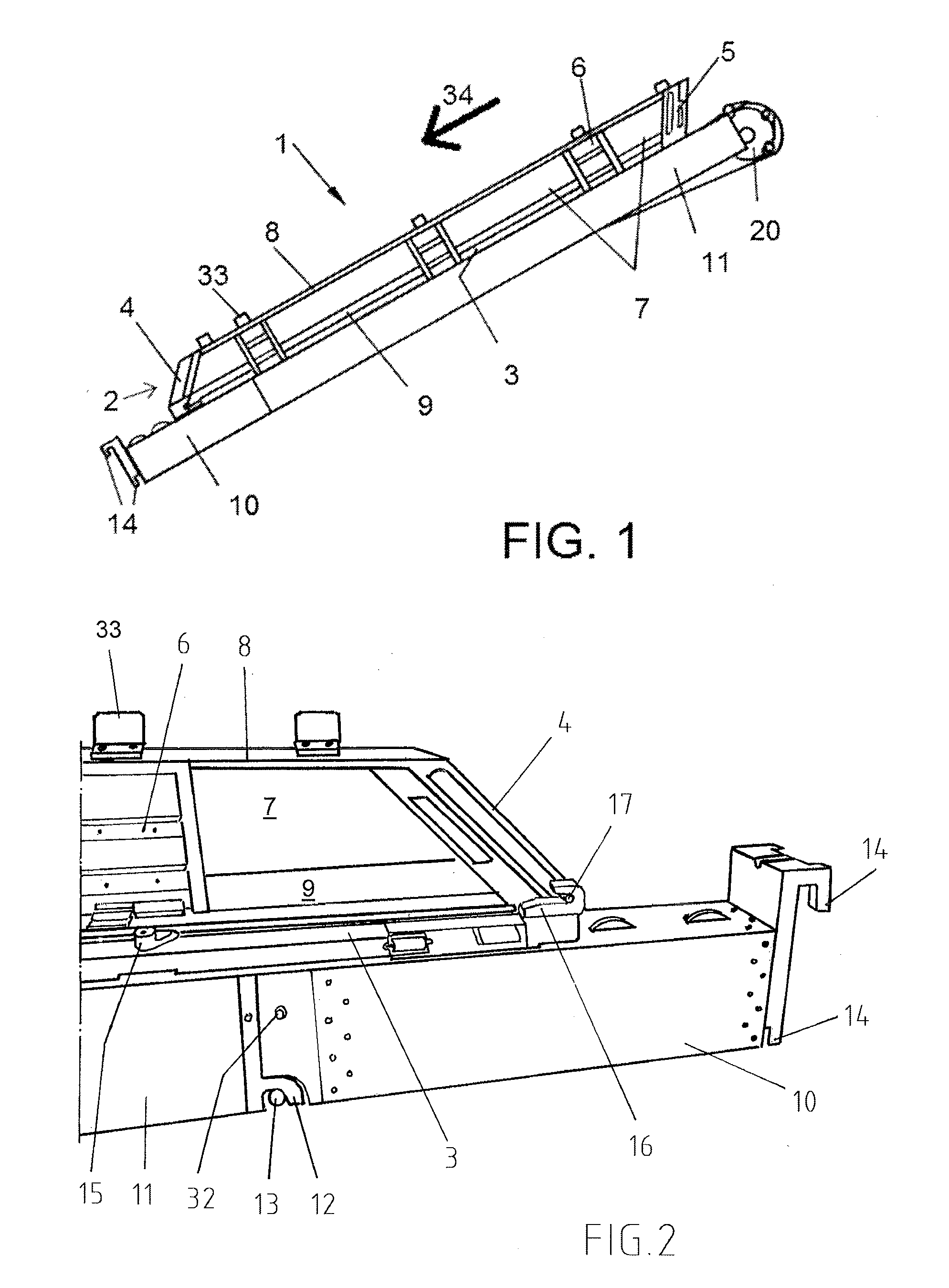 Immersion device for an optical fiber for measuring the temperature of a melt