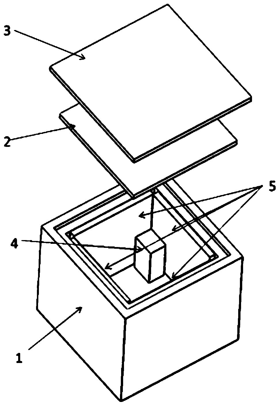 Cold accumulating type transportation refrigerating box with real-time temperature and humidity monitoring function