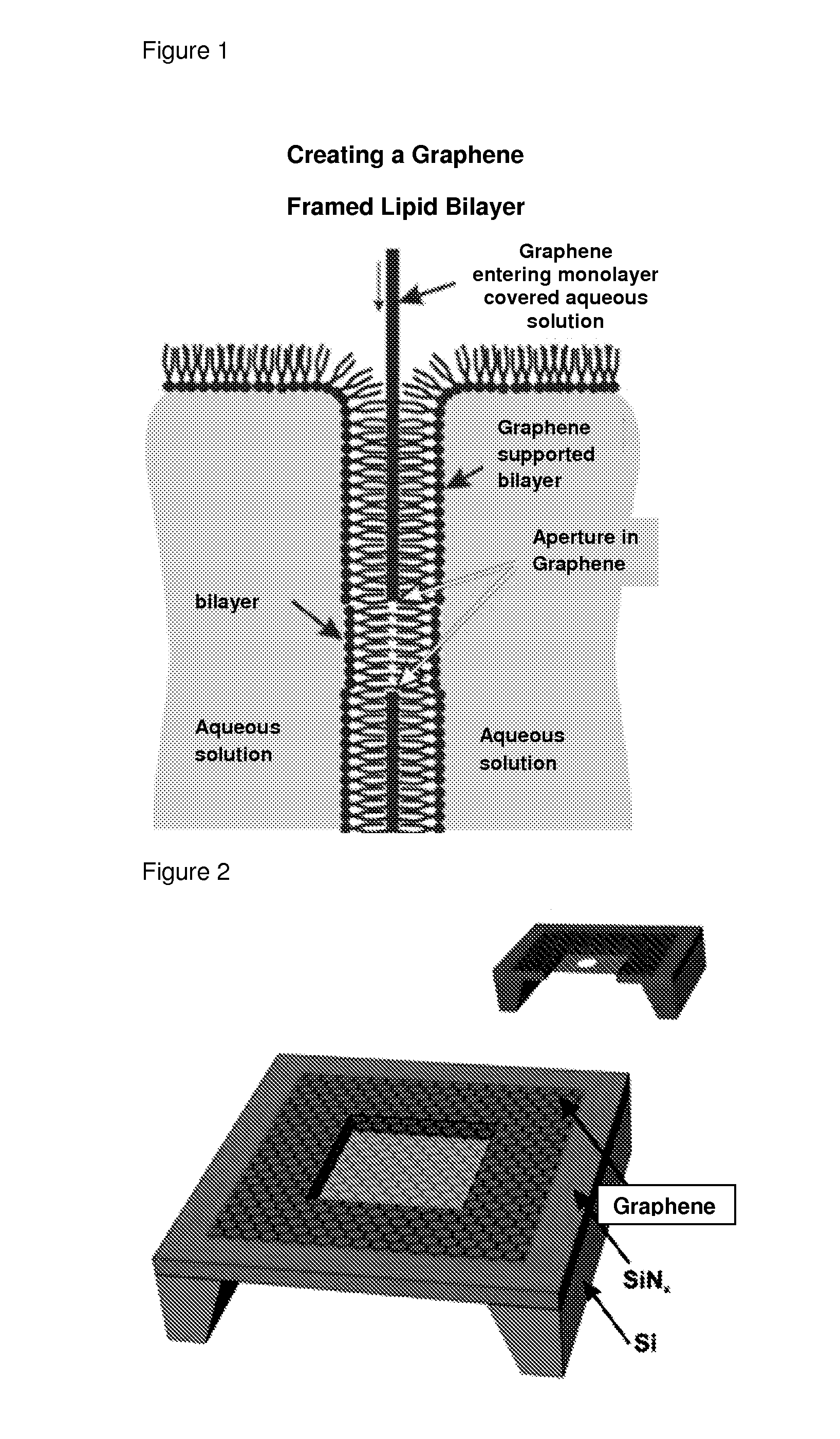 Graphene supported artificial membranes and uses thereof