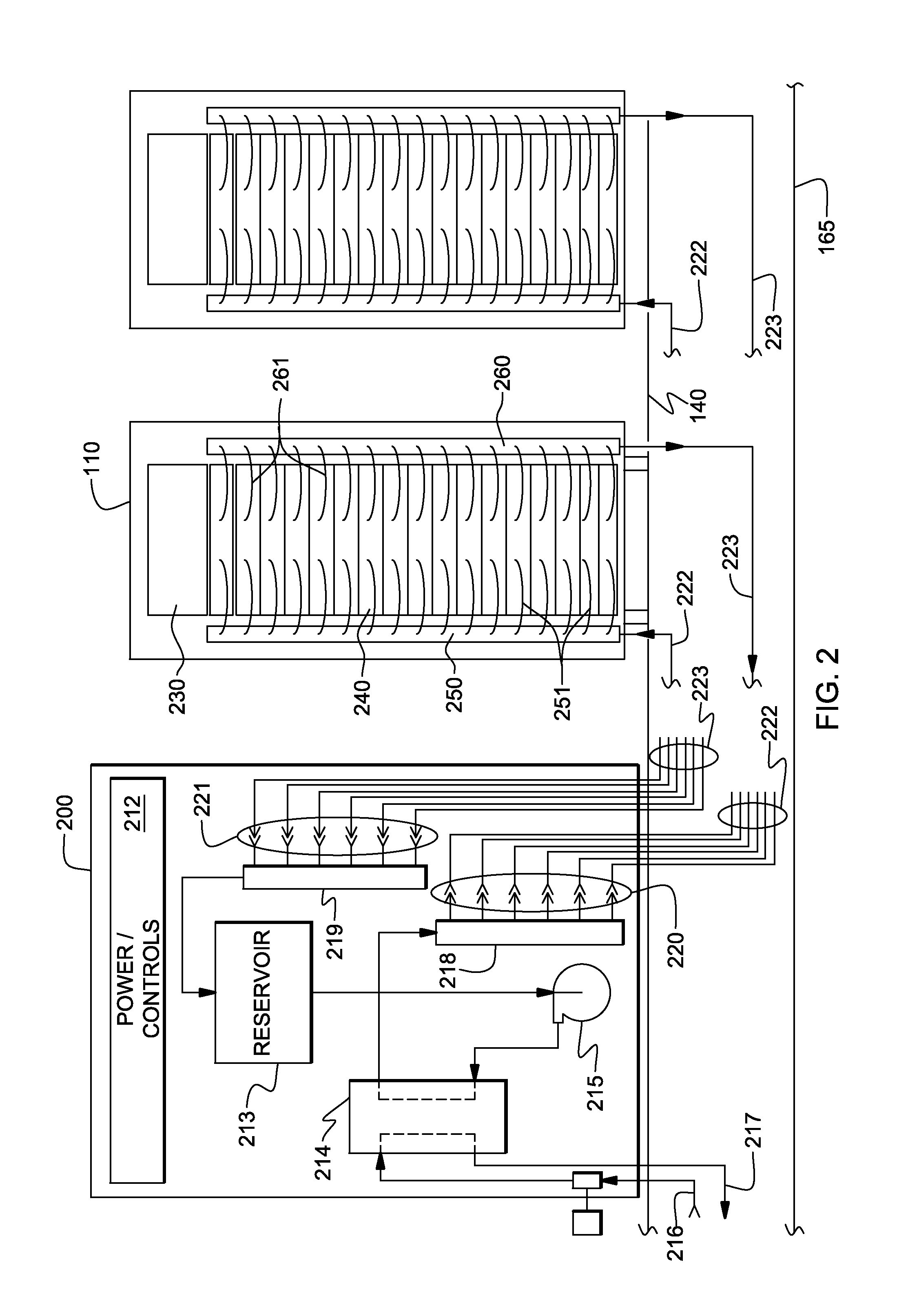 Apparatus and method with forced coolant vapor movement for facilitating two-phase cooling of an electronic device