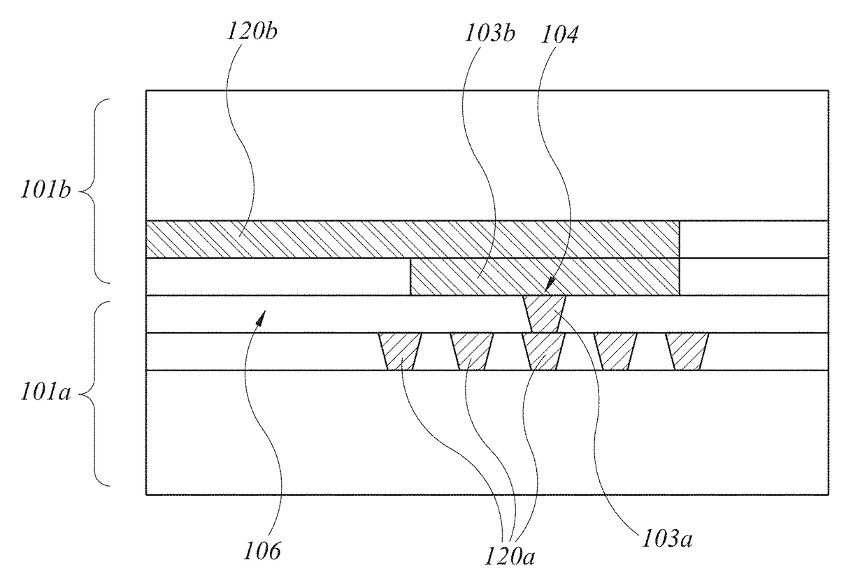 Increased contact alignment tolerance for direct bonding