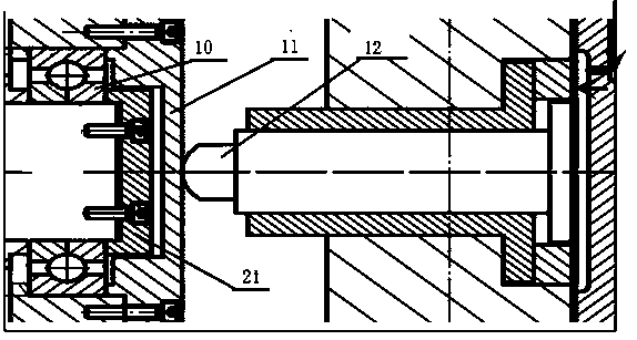 Full-life attenuation simulation experiment device for traction motor bearing of high-speed train