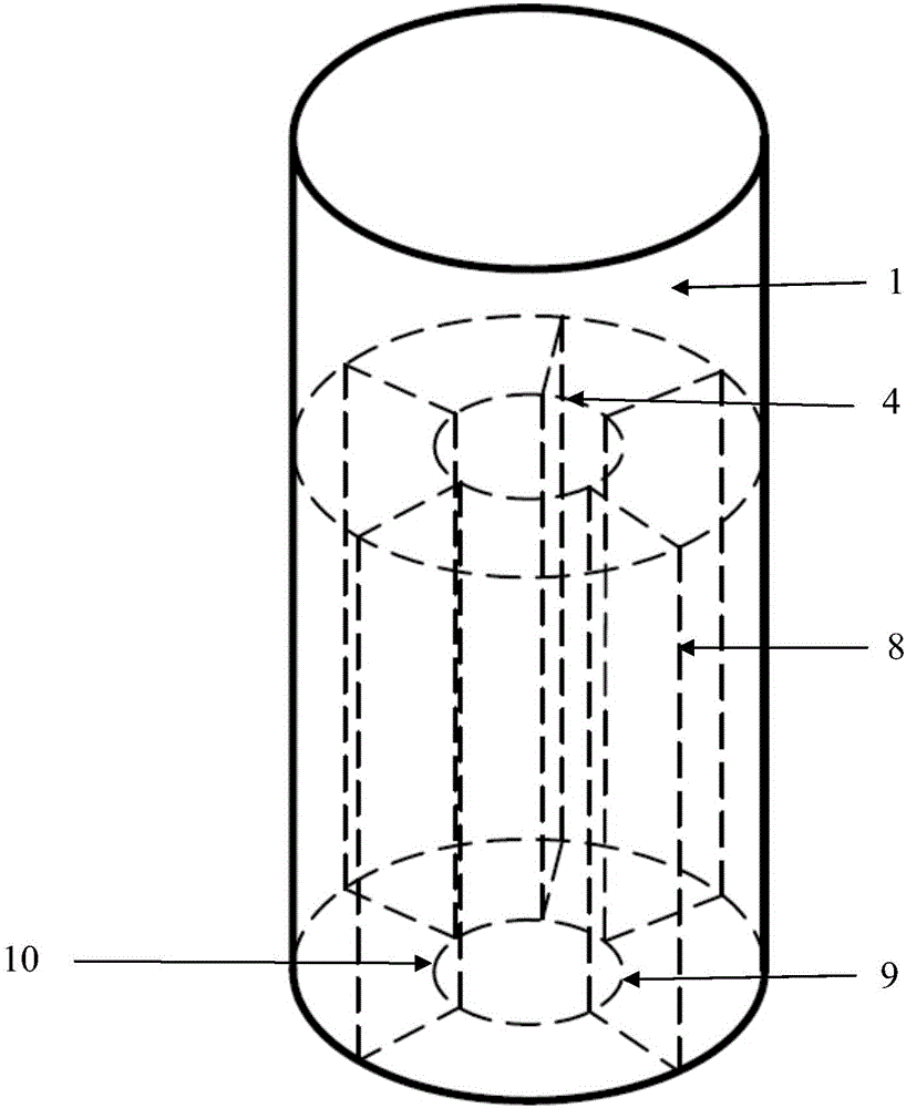 Multi-cavity covered stent and application method thereof