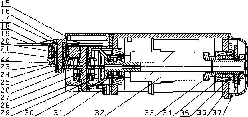 Aerial photograph central type shutter mechanism