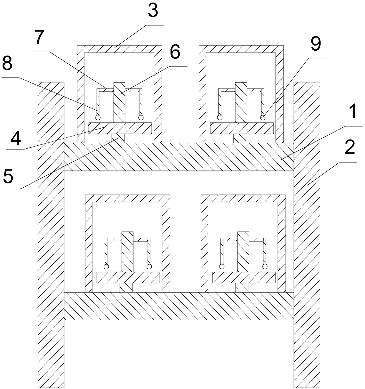 Exhibition device capable of protecting fragile exhibits