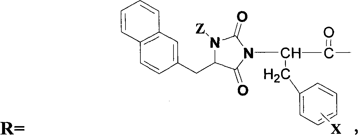 Antagonist of luteinizing hormone releasing hormone (LHRH) containing hydantoin structure