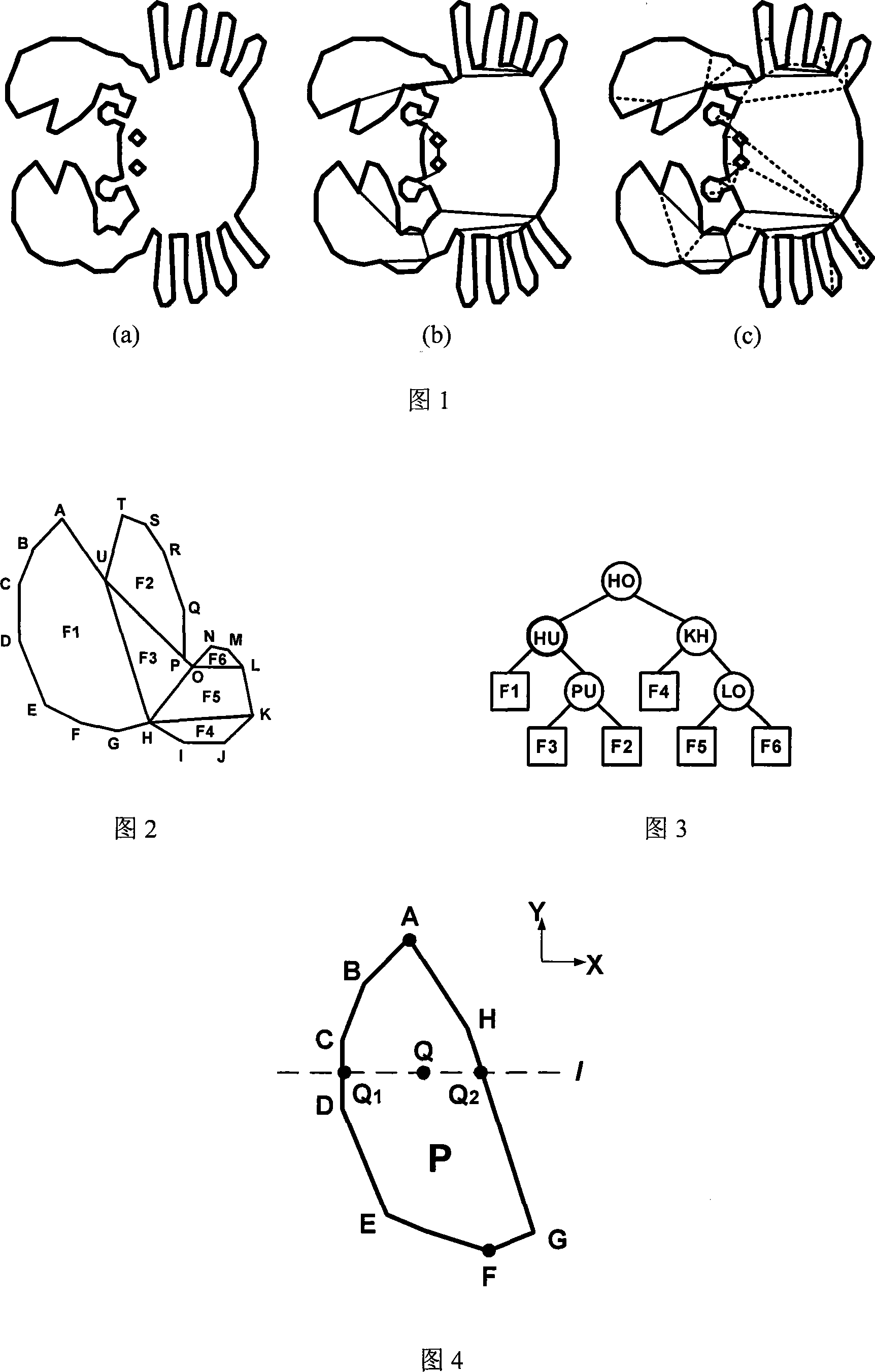 Method for judging point whether or not situated in polygon
