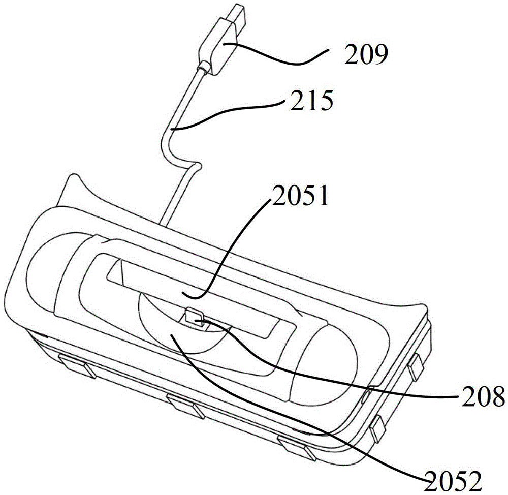 A charging device for a vehicle-mounted portable terminal and a vehicle center console