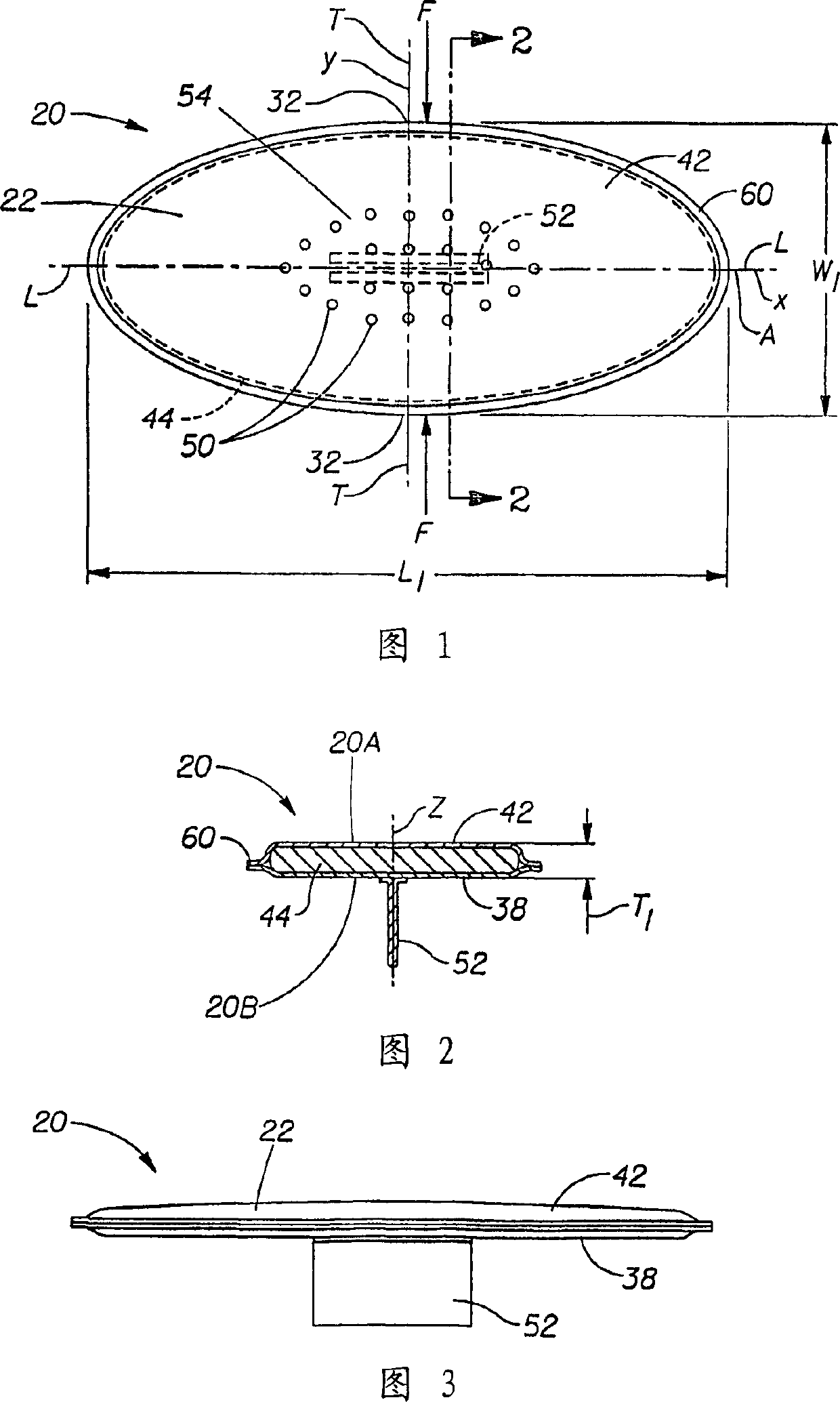 Improved topsheet contacting hydrous body tissues, and absorbent device using the topsheet