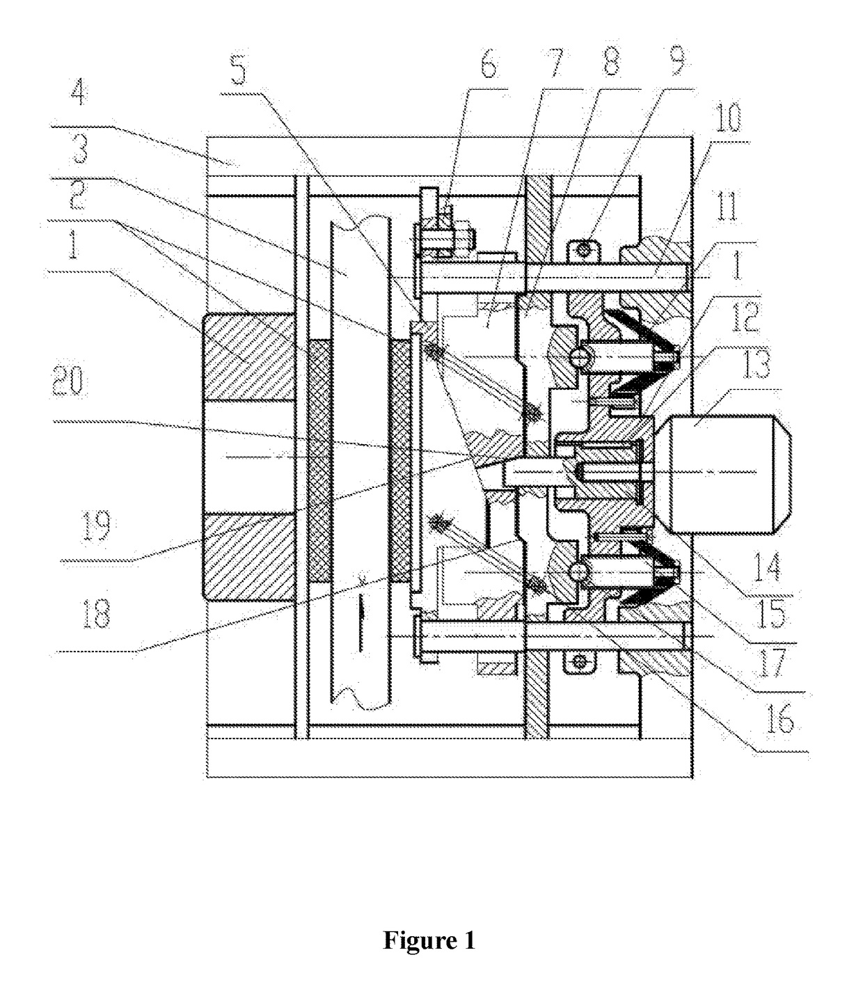 Single-side double-inclined-surface disc-type brake