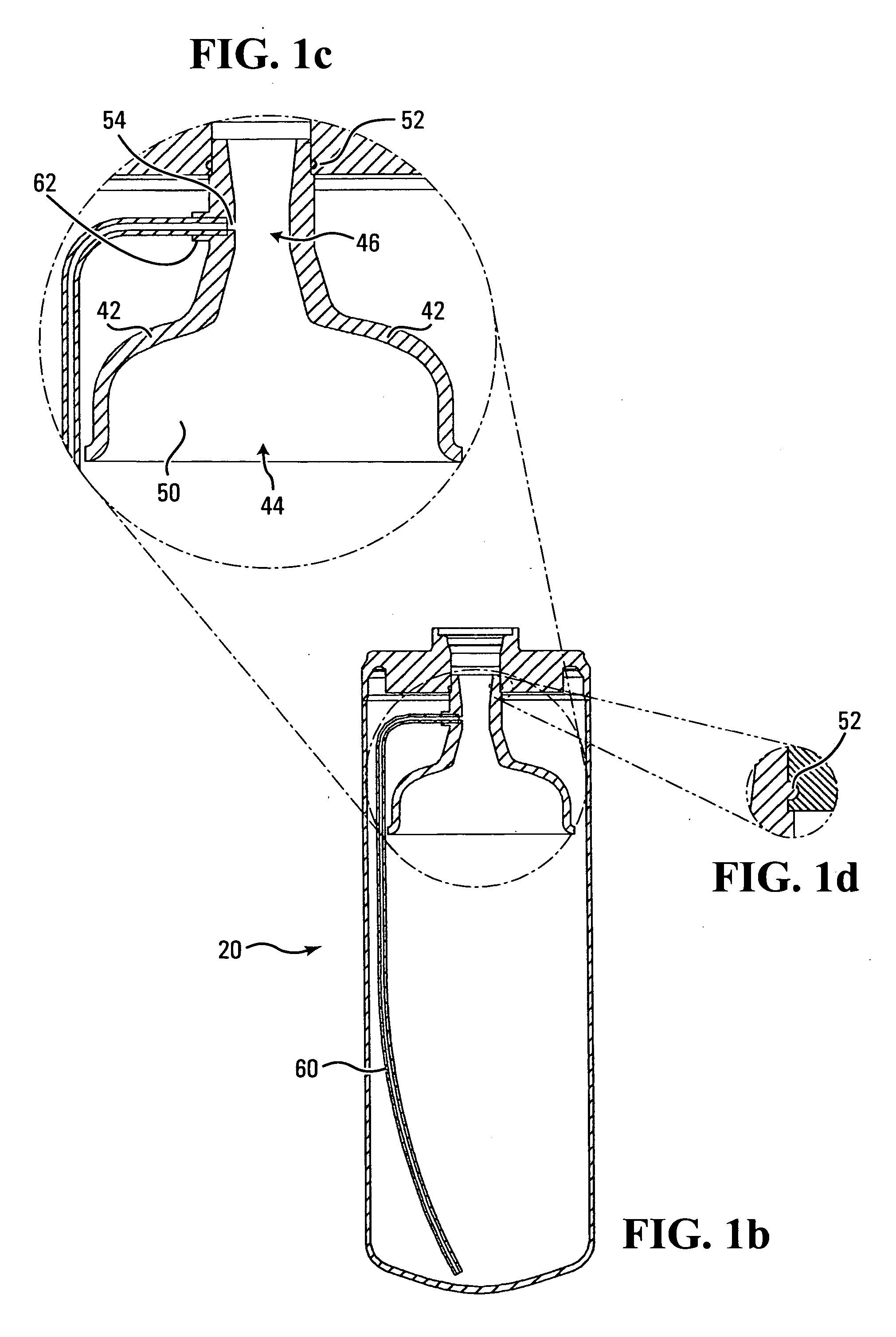 Accumulator with pickup tube