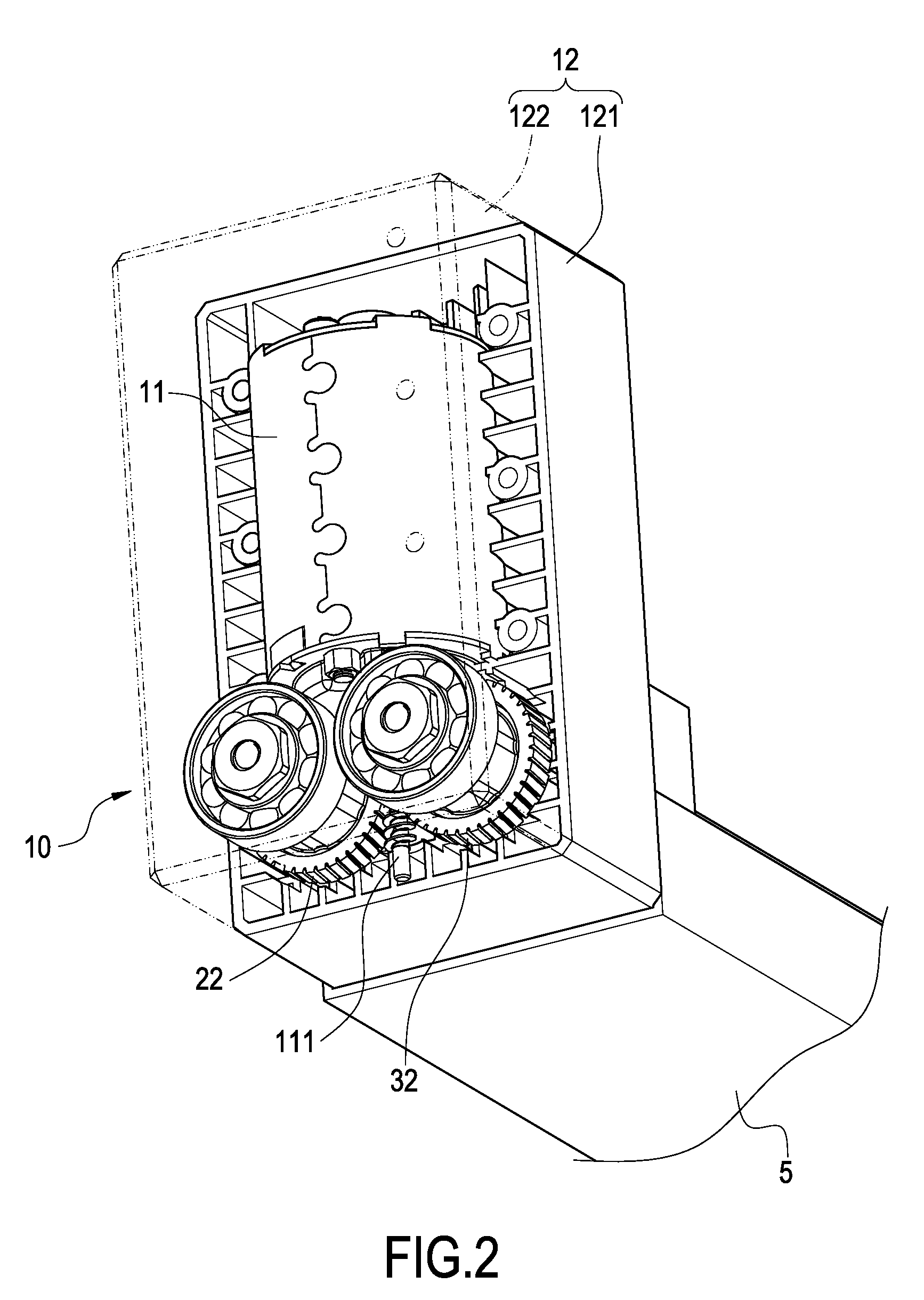 Lifting device having parallel double screw rods