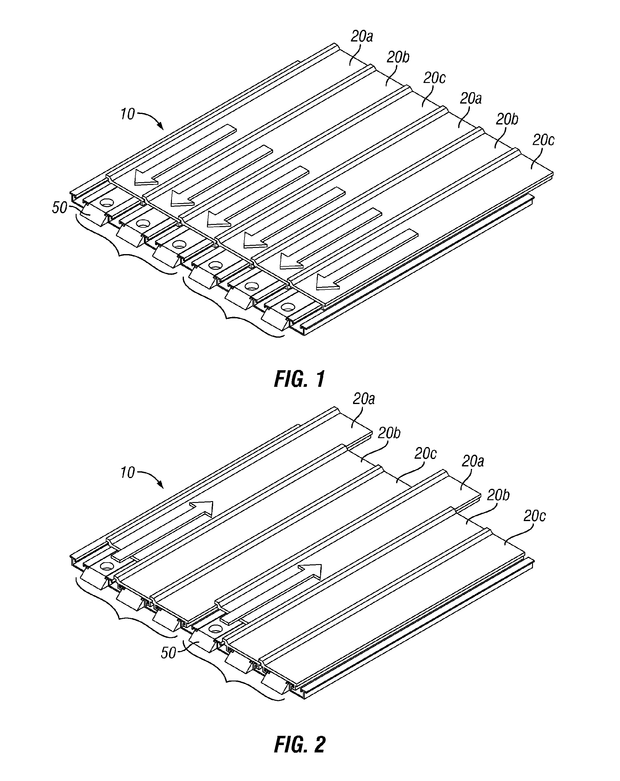 Bearingless reciprocating slat-type conveyor assemblies