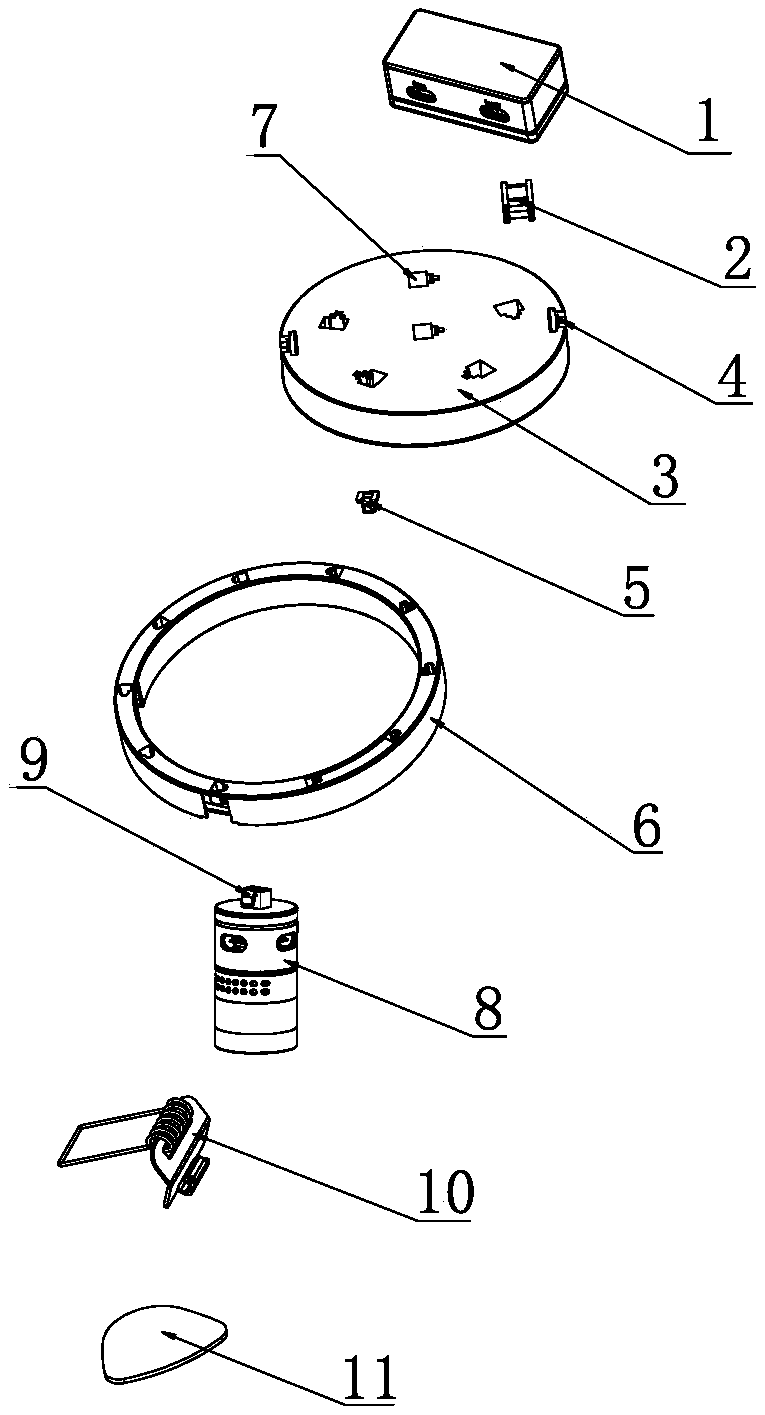 A modular circular lighting fixture and its assembly method