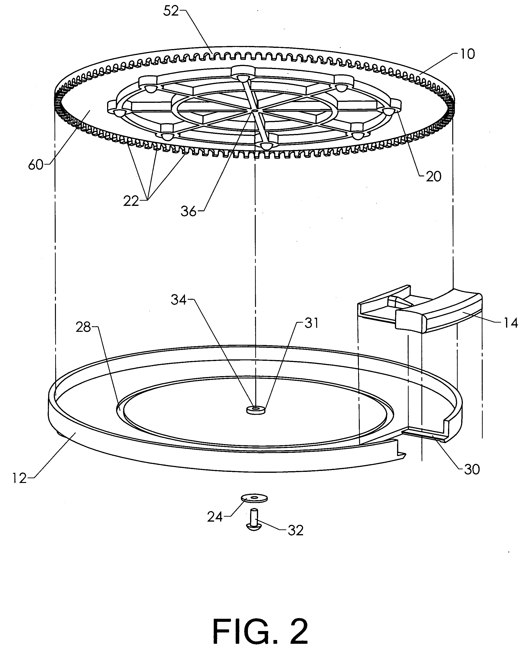 Rotating pedestal with lock