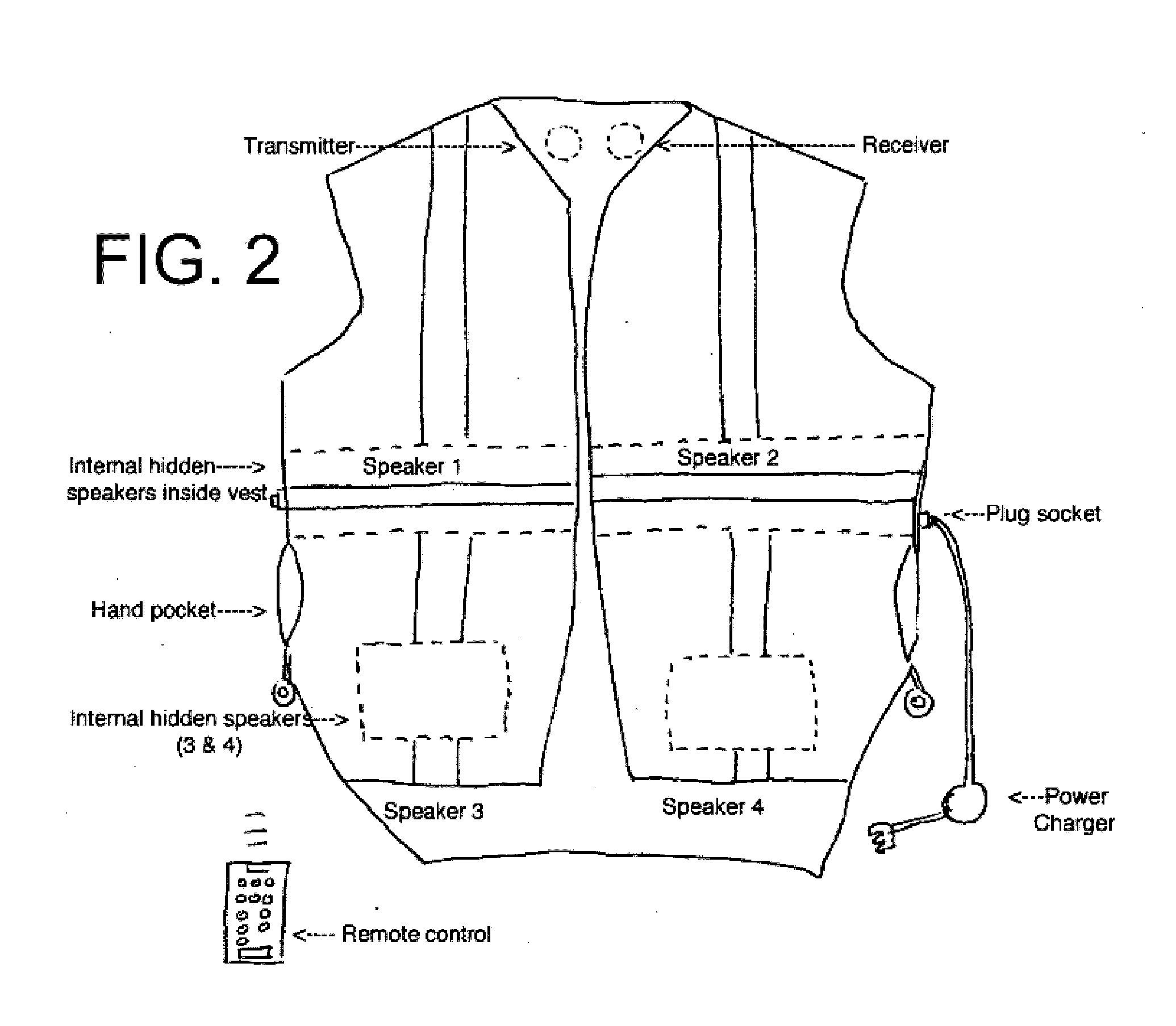 Wearable speaker vest/jacket