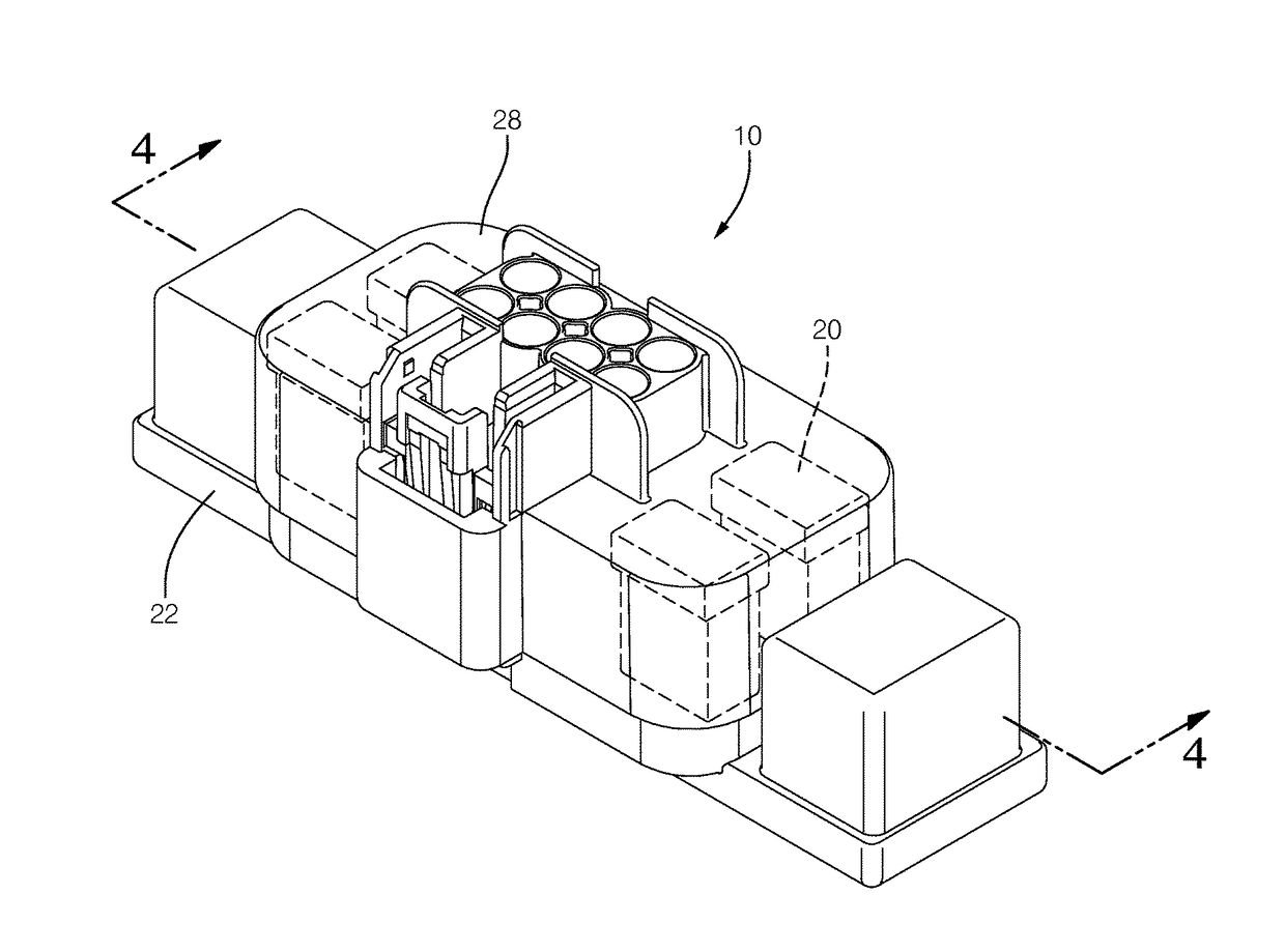 Environmentally sealed electrical housing assembly with integrated connector