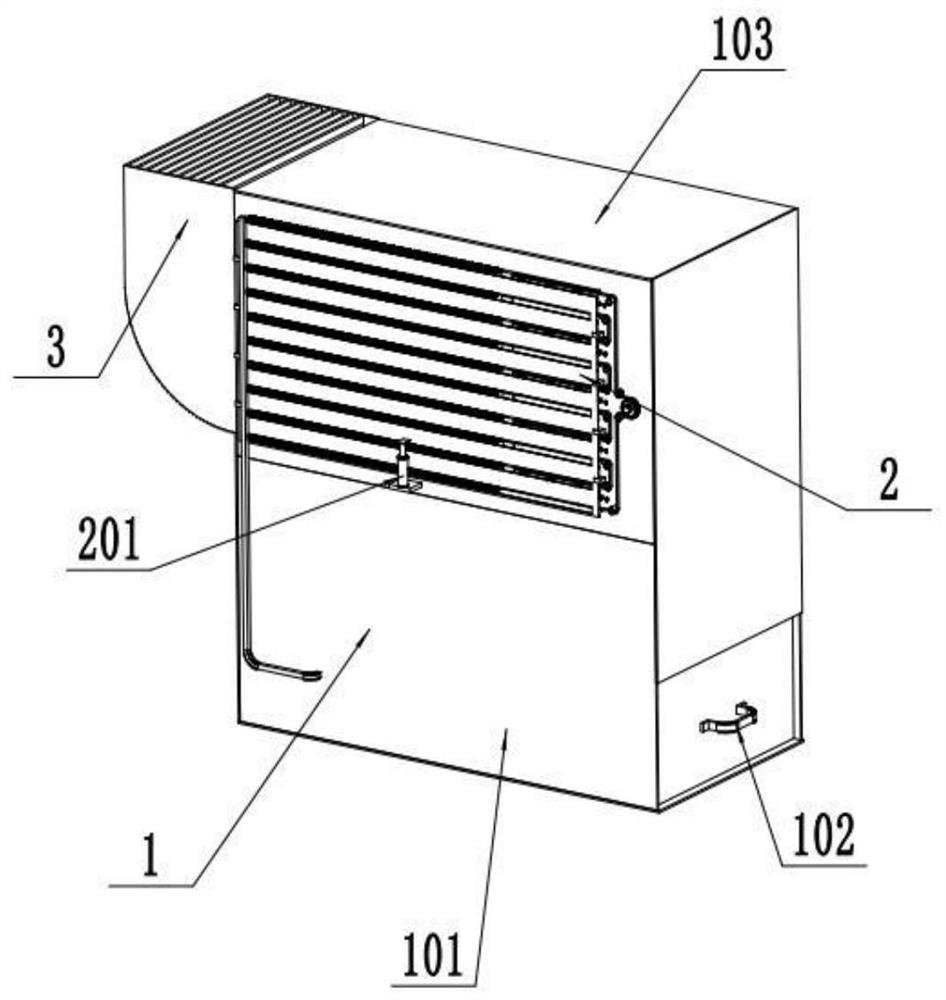 A potato seed cleaning and drying device