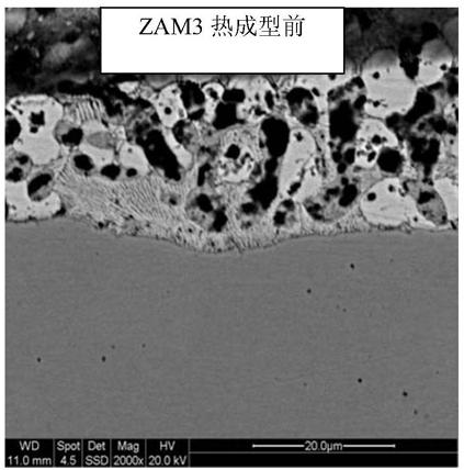 Ultra-high-strength zinc-aluminum-magnesium-coated steel sheet for high-temperature forming and manufacturing method thereof
