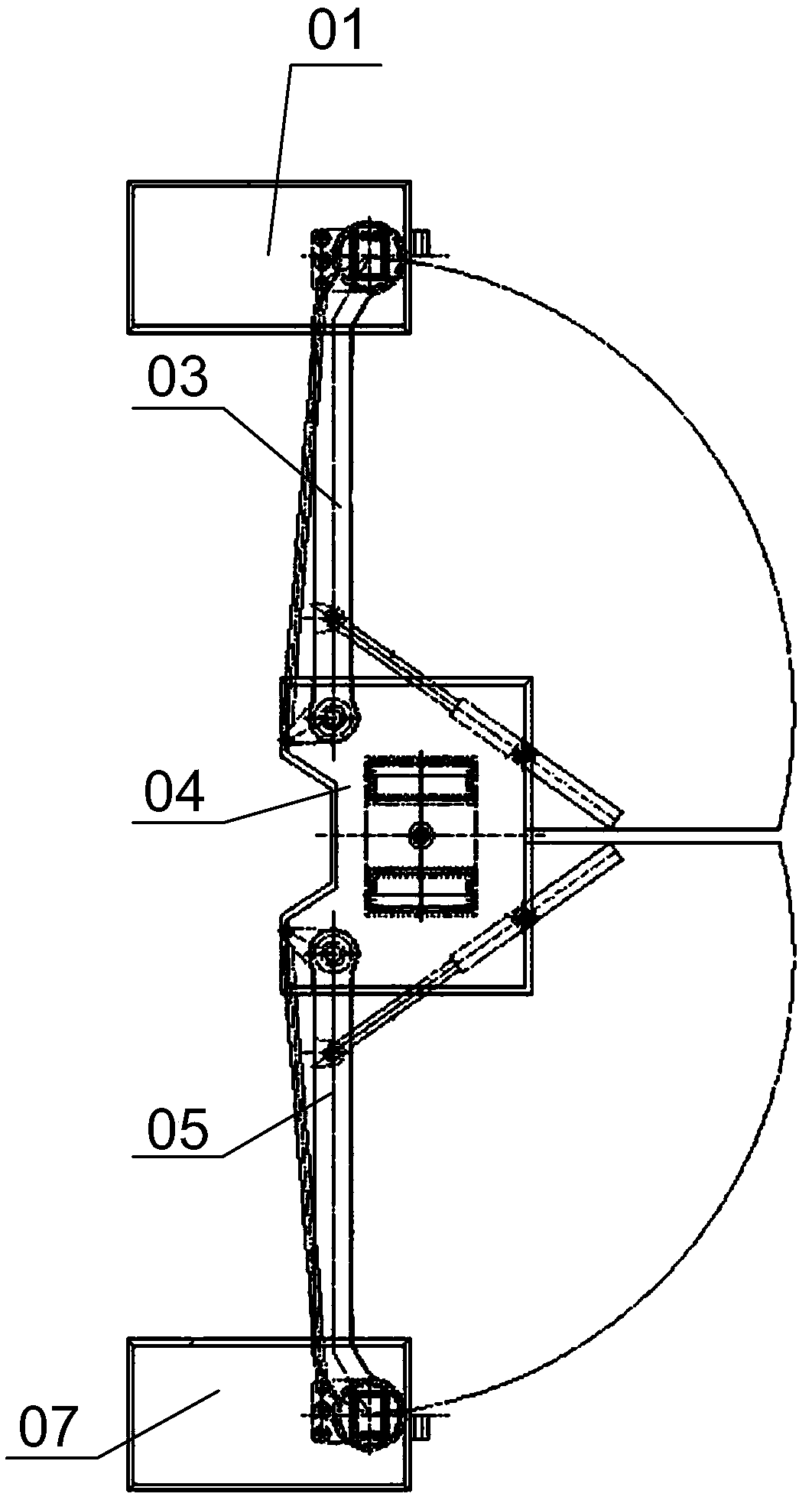 Contact line maintenance operation vehicle and platform device thereof