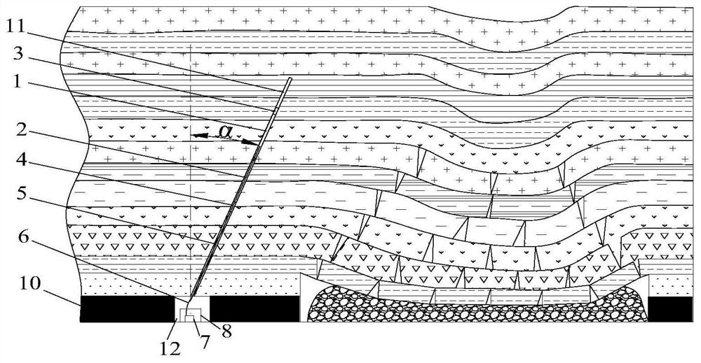 Drilling geological detection system and overlying strata comprehensive fracture angle and caving form actual measurement methods