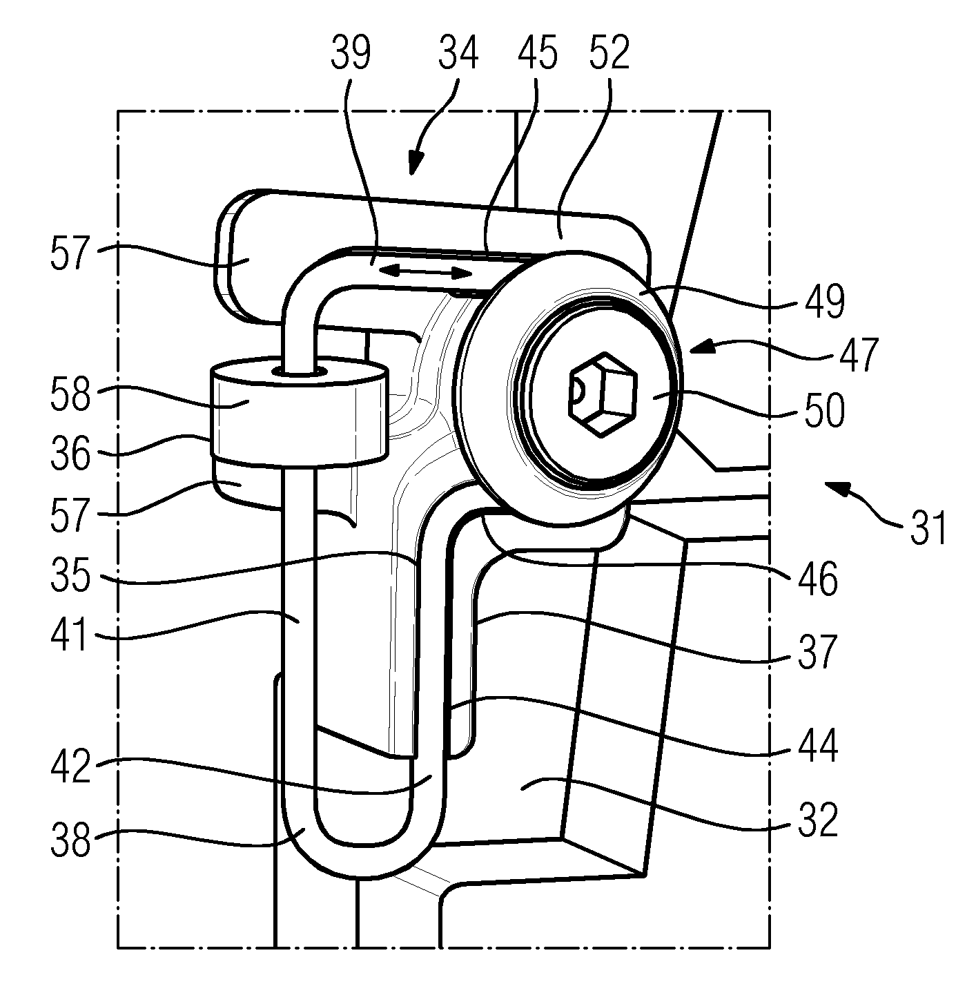 Latching apparatus and also medical imaging apparatus with the latching apparatus