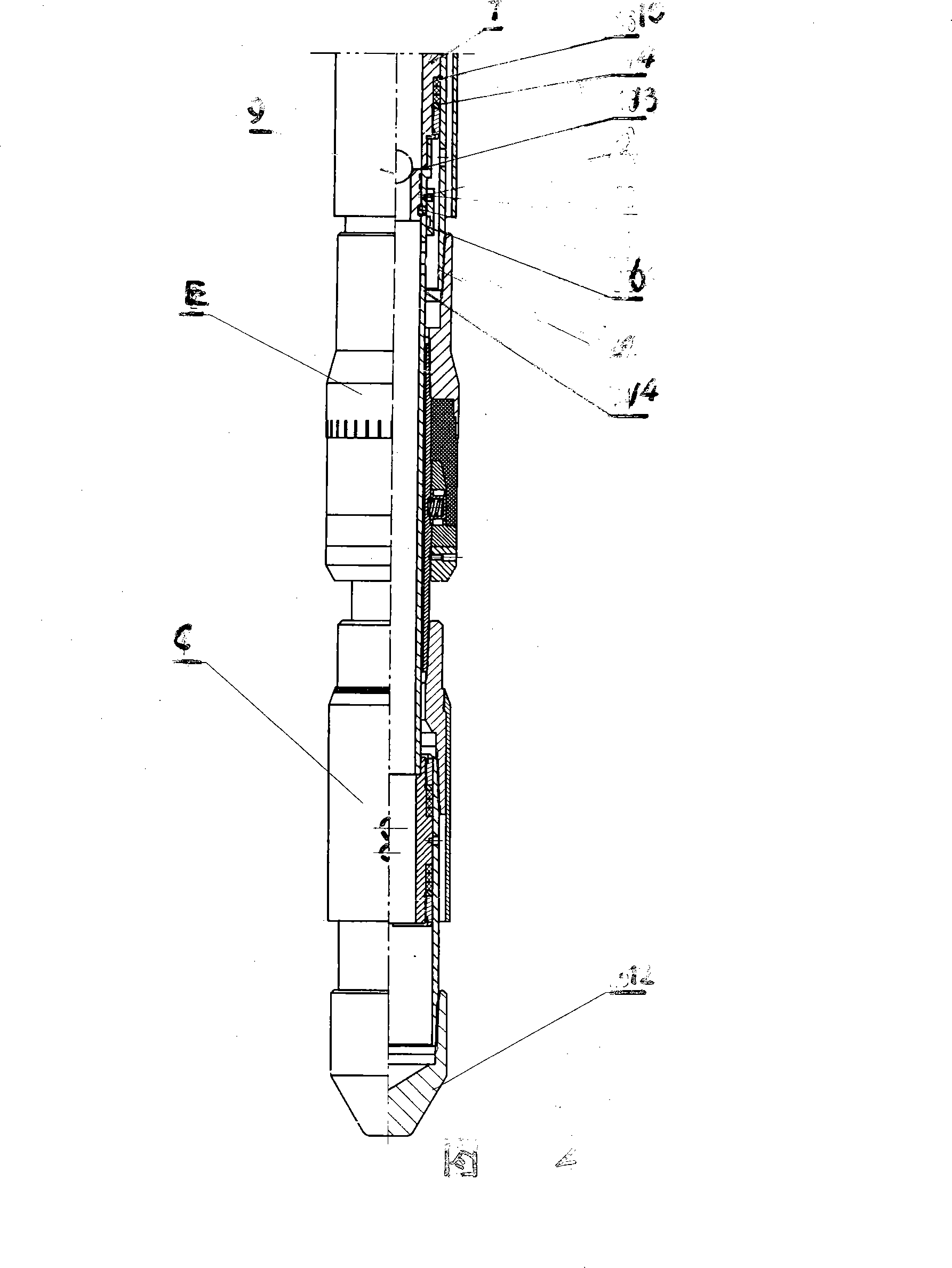 Layered quantitative gas filling device