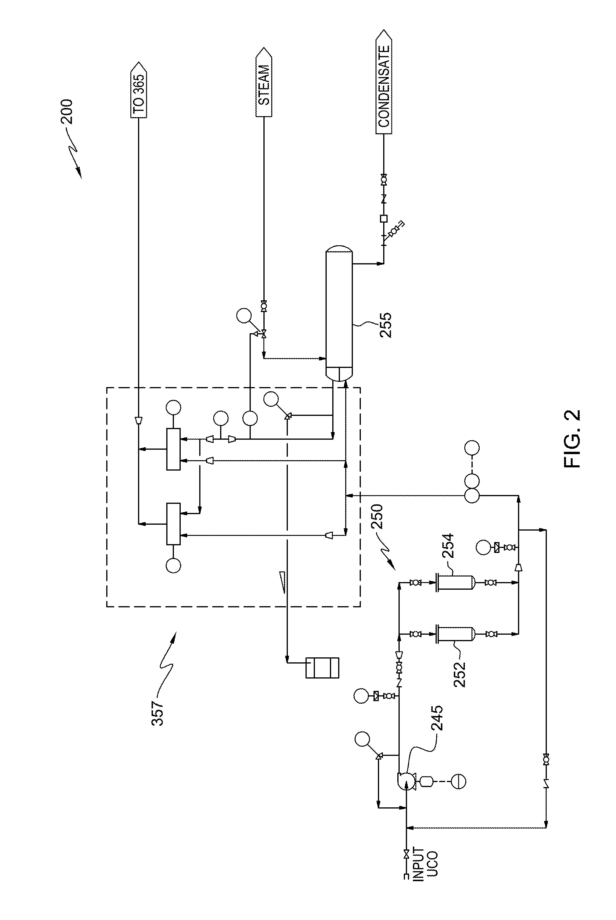 Method and system for processing used cooking oil