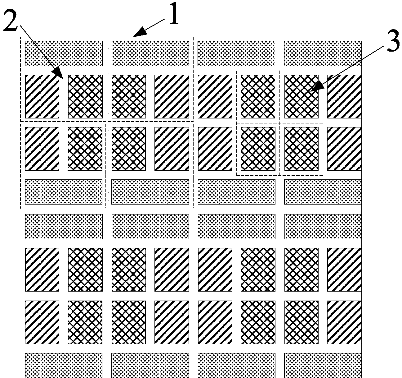 High-resolution OLED device and masking plate for manufacturing same