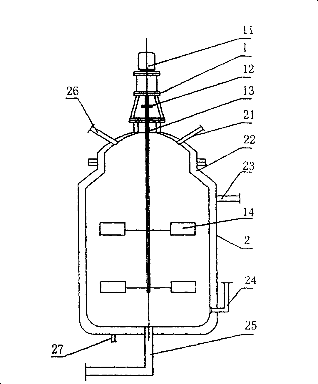 Reaction kettle for making biologic diesel oil