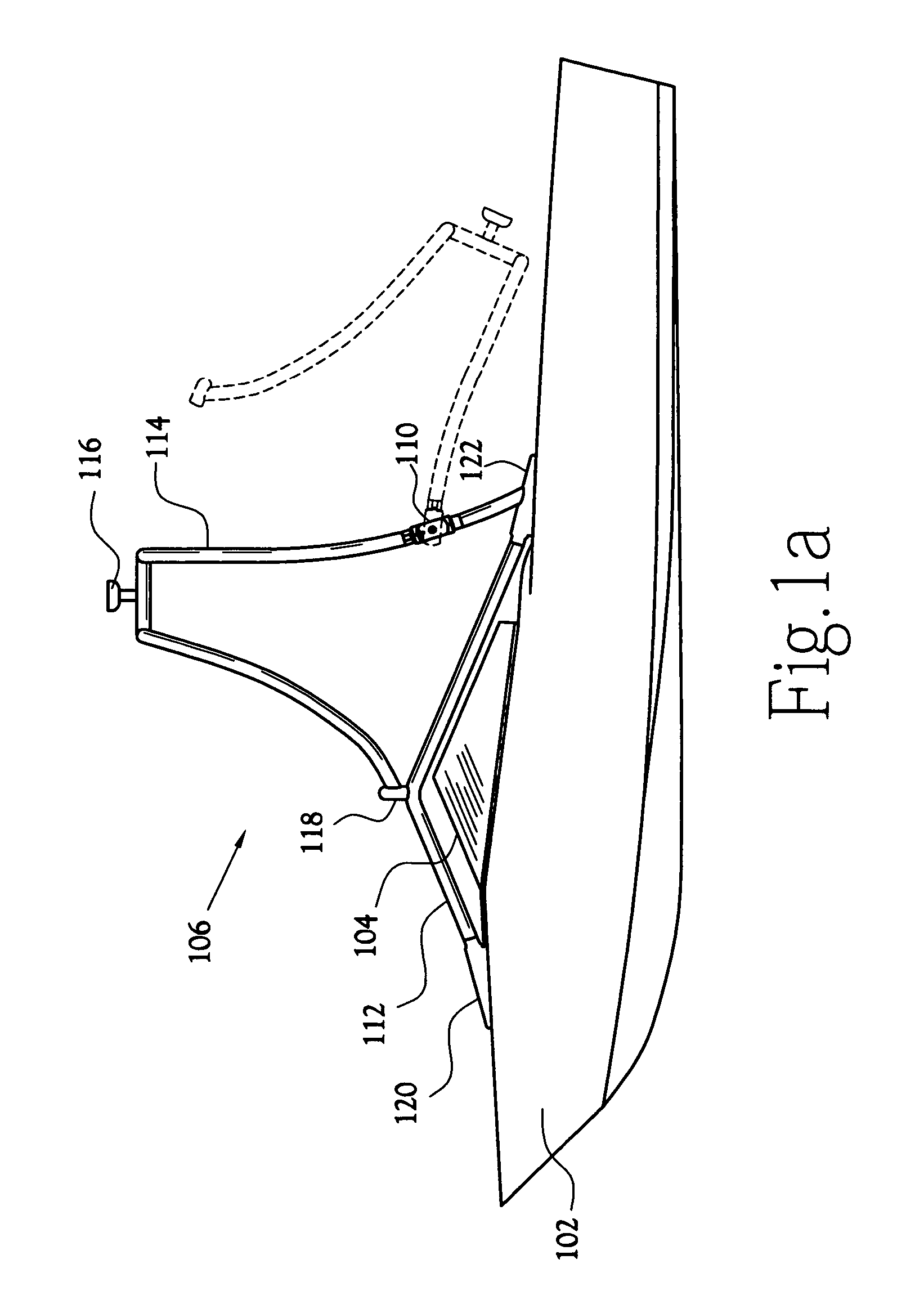 Boat tower releasable member assembly