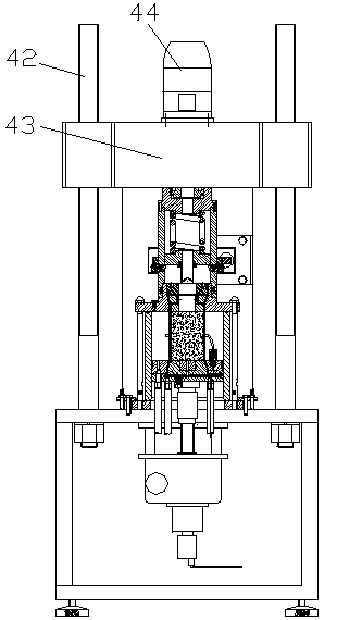 Triaxial one-time coal and gas outburst test device