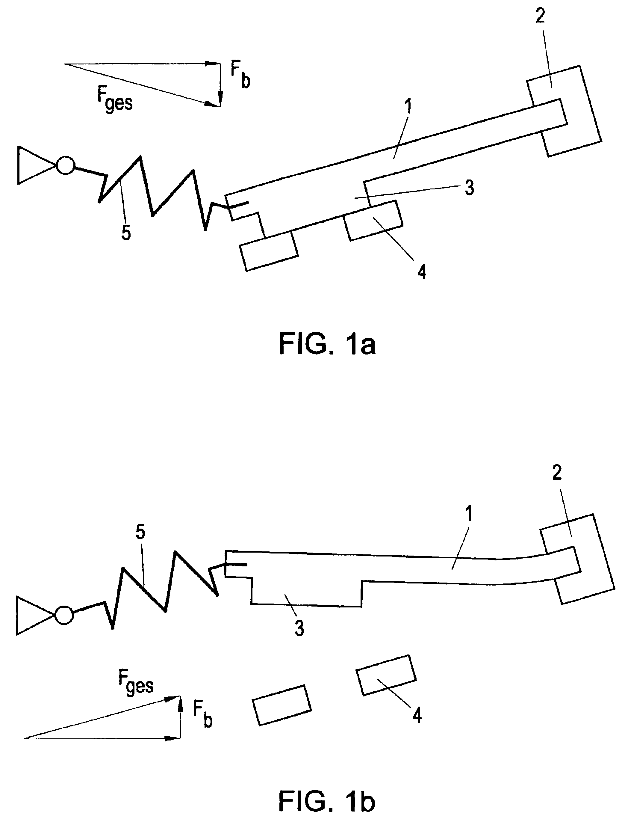 Valve with unilaterally constrained piezoelectric bending element as actuating device