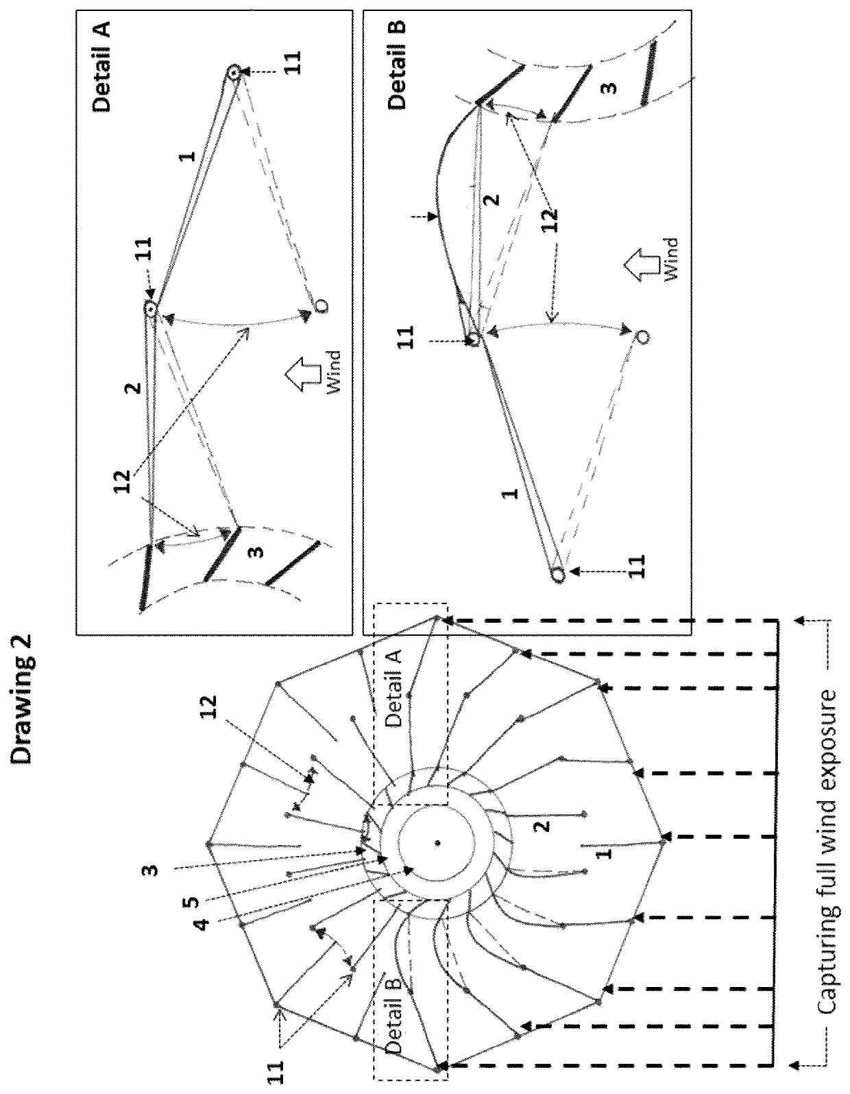 Vortex acceleration wind energy tower