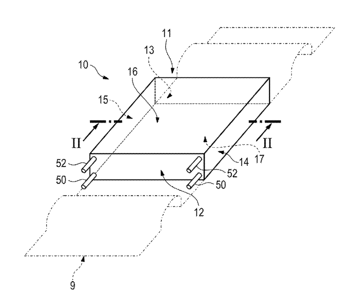 Motor vehicle high voltage energy accumulator