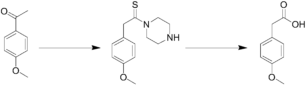 Method for synthesizing p-methoxyphenylacetic acid
