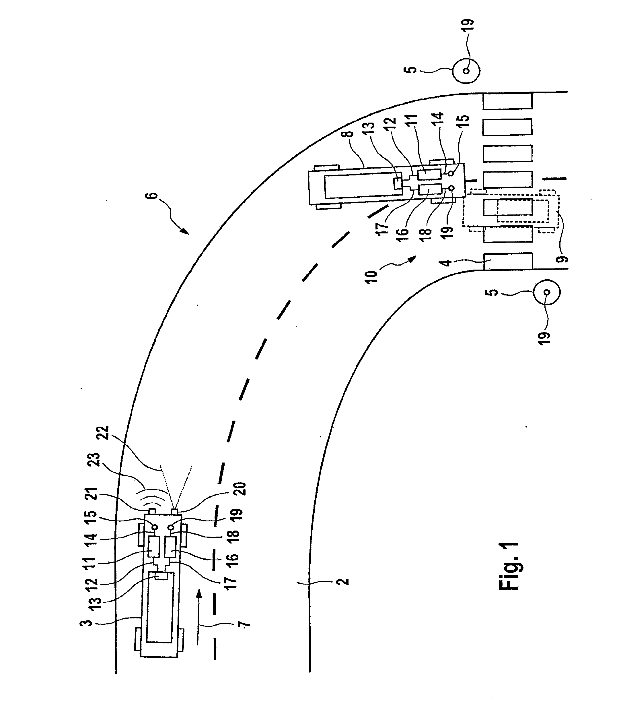 Car2x receiver filtering based on a receiving corridor in a geographic coordinate system