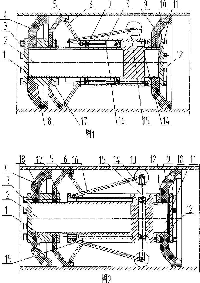 Detection device for detecting deformation of oil gas delivery conduit