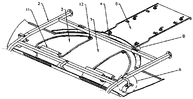 The design method and structure of the interior top of the driver's cab of an intelligent rail vehicle