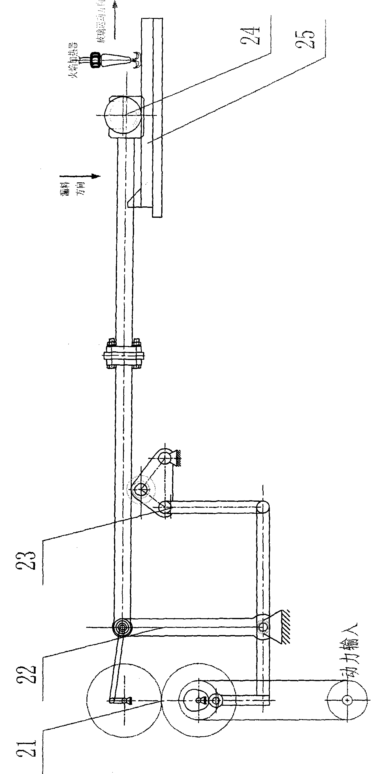 Optical glass strip rolling and moulding device