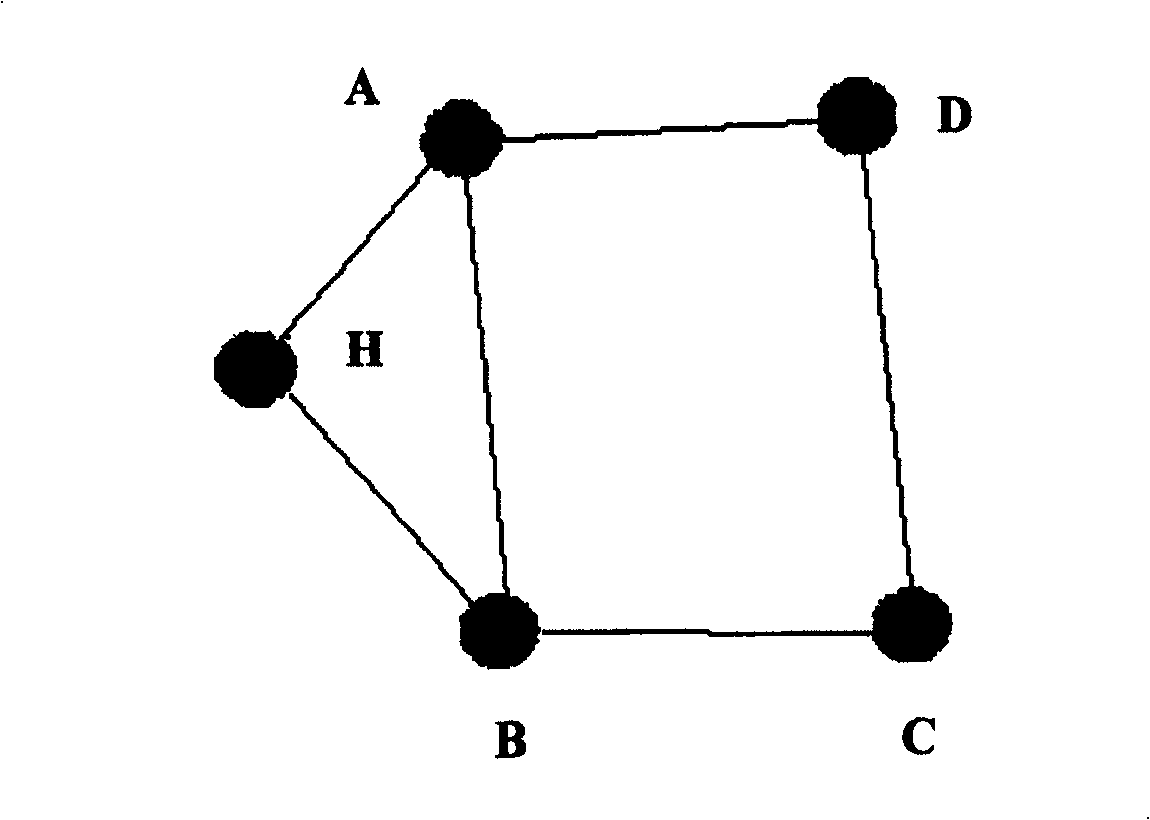 Opposite rutes fast finding method of network and route search system