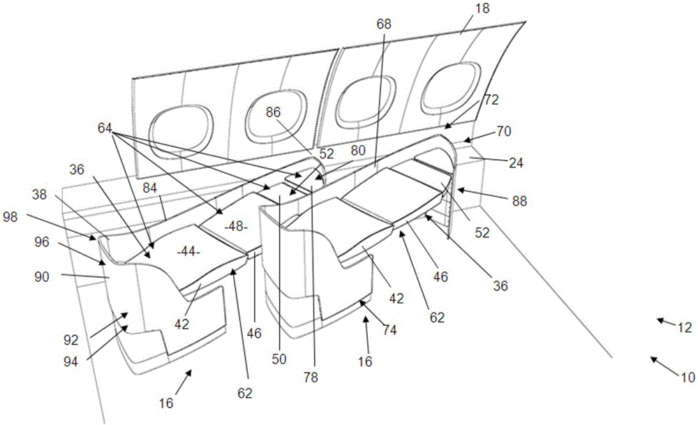 Seat Assembly, Seat Arrangement and Passenger Cabin for an Aircraft