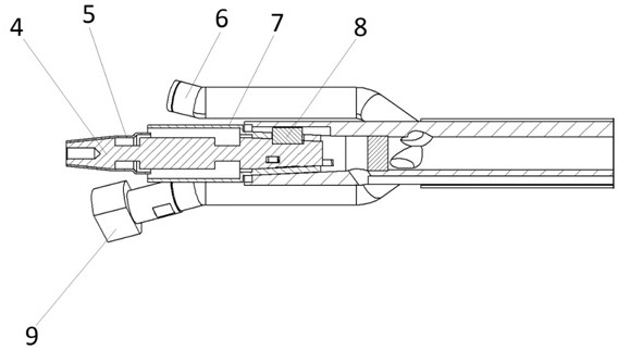 Large-flow reverse jet flow test device and method for hypersonic aircraft