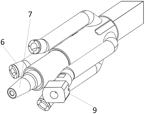 Large-flow reverse jet flow test device and method for hypersonic aircraft