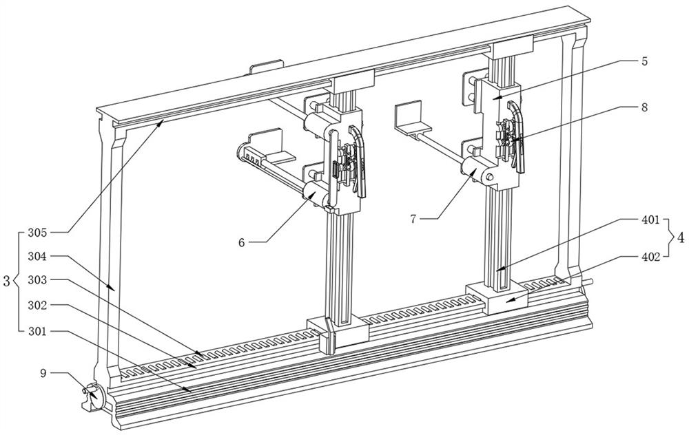 Fabricated wall mounting structure