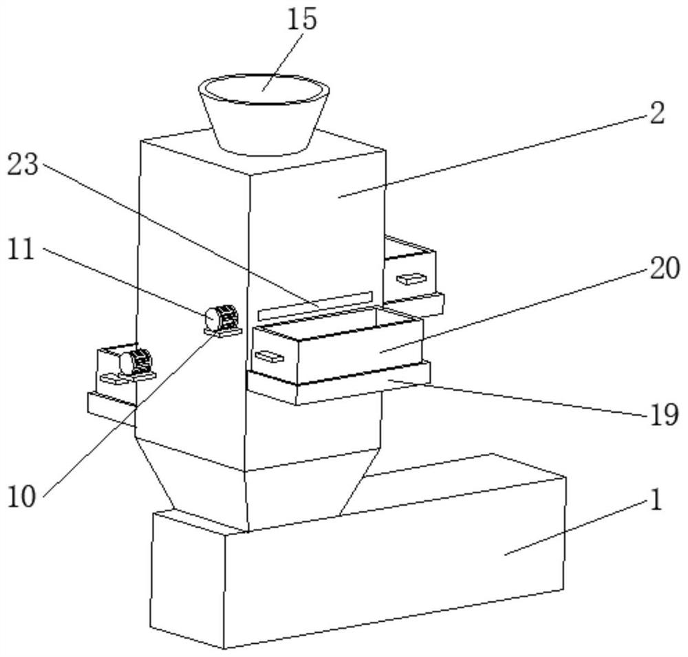 Feeding channel for plastic support preparation